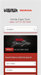 Mobile Screenshot of hondacapetown.co.za